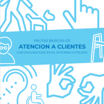 Portada de la Guía de accesibilidad para clientes con discapacidad en el entorno hotelero